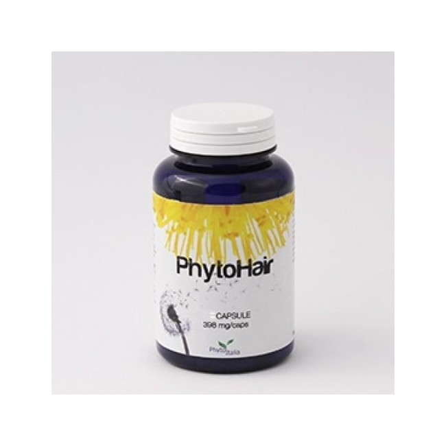 Confezione da 60 capsule di Phytohair, integratore per prevenire la caduta dei capelli. Confezione da 60 capsule di Phytohair, integratore per prevenire la caduta dei capelli.