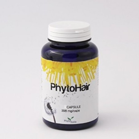 Confezione da 60 capsule di Phytohair, integratore per prevenire la caduta dei capelli. Confezione da 60 capsule di Phytohair, integratore per prevenire la caduta dei capelli.