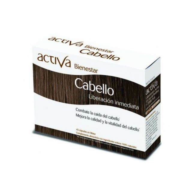 Confezione da 45 capsule di Activa Benessere Capelli Integratore Per La Salute Del Cuoio Capelluto. Confezione da 45 capsule di Activa Benessere Capelli Integratore Per La Salute Del Cuoio Capelluto.