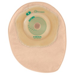 Sacca Colostomia Flexima Active O'convex Convessita' Soffice Ritagliabile 15-45 Mm Midi Beige Con Finestra Ispezionabile 10 Pezz