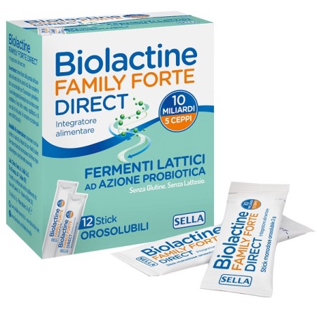 Biolactine Family Forte Direct 10 Miliardi 12 Stick Orosolubili Biolactine Family Forte Direct 10 Miliardi 12 Stick Orosolubili