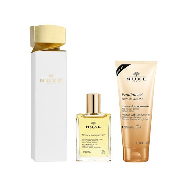 Cofanetto Nuxe contenente Huile Prodigieuse 30 ml+ Docciaschiuma 100 ml Cofanetto Nuxe contenente Huile Prodigieuse 30 ml+ Docciaschiuma 100 ml