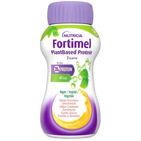 Fortimel Plantbased Protein Zucca Carota 4 Bottigliette Da 200 Ml