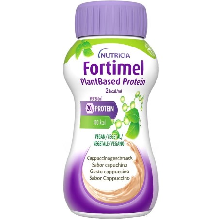 Fortimel Plantbased Protein Cappuccino 4 Bottigliette Da 200 Ml