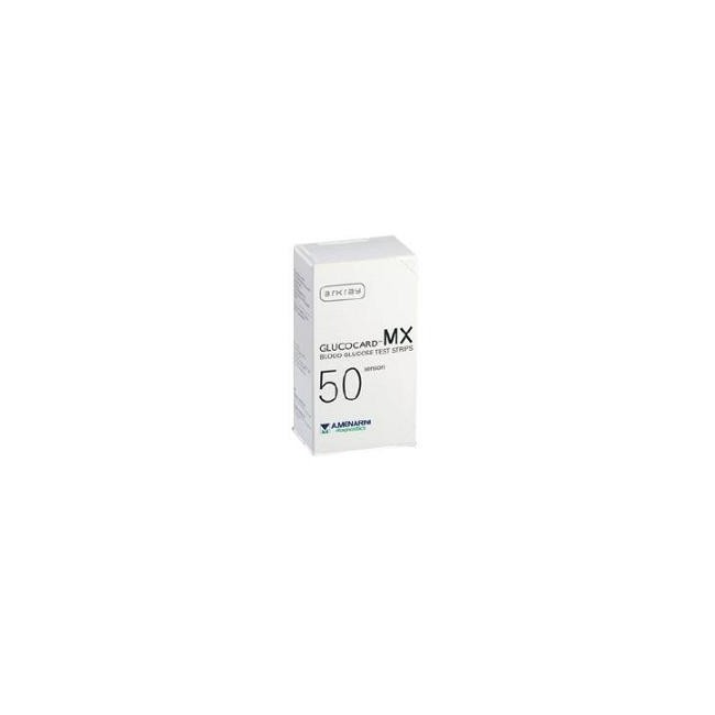 STRISCE MISURAZIONE GLICEMIA GLUCOCARD MX 50 PEZZI STRISCE MISURAZIONE GLICEMIA GLUCOCARD MX 50 PEZZI