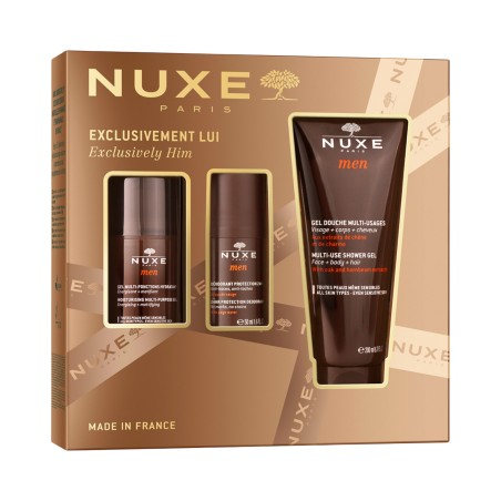 Cofanetto Nuxe Men contenente 1 Crema Viso + 1 Deodorante + 1 Gel Doccia Cofanetto Nuxe Men contenente 1 Crema Viso + 1 Deodorante + 1 Gel Doccia