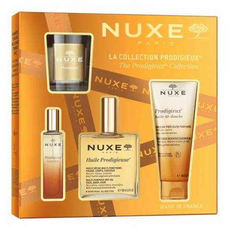 Cofanetto Nuxe contenente Huile Prodigieuse+ Profumo+ Docciaschiuma+Candela Profumata