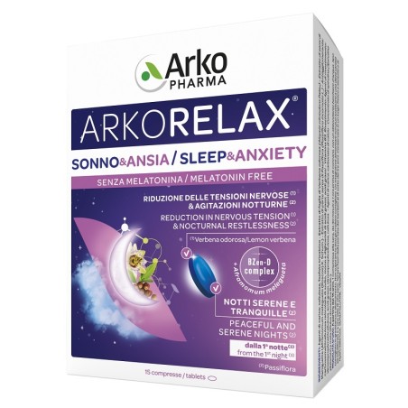 Arkorelax Sonno&ansia 15 Compresse Arkorelax Sonno&ansia 15 Compresse