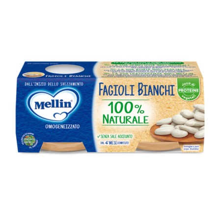 Mellin Omogeneizzato Fagioli Bianchi 2 X 80 G Mellin Omogeneizzato Fagioli Bianchi 2 X 80 G