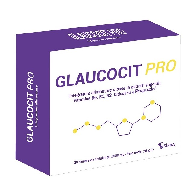 Glaucocit Pro 20 Compresse Divisibili Da 1300 Mg
