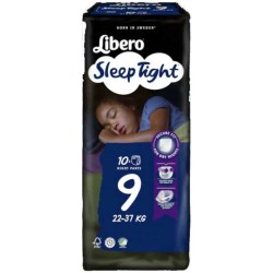 Libero Sleeptight Mutandina Assorbente Notte 9 22-37kg 10 Pezzi