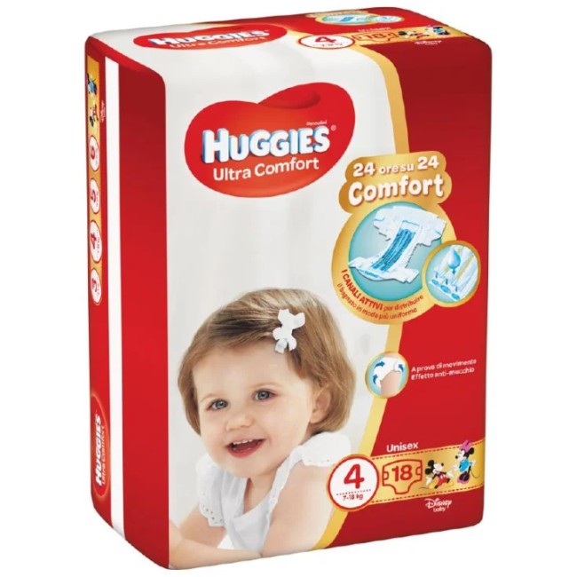 Pannolino Huggies Ultra Comfort Base 4 18 Pezzi Pannolino Huggies Ultra Comfort Base 4 18 Pezzi
