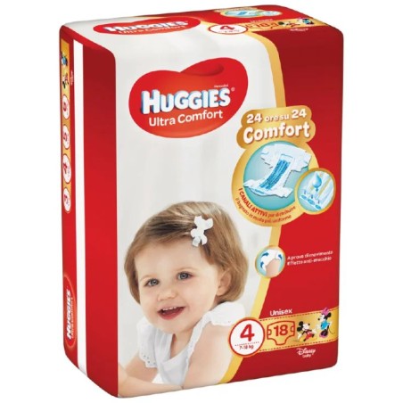 Pannolino Huggies Ultra Comfort Base 4 18 Pezzi Pannolino Huggies Ultra Comfort Base 4 18 Pezzi