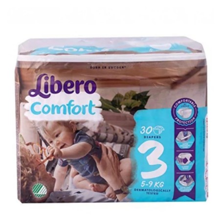 Libero Comfort 3 Pannolino Per Bambino 5-9 Kg 30 Pezzi Libero Comfort 3 Pannolino Per Bambino 5-9 Kg 30 Pezzi