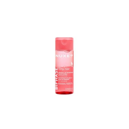 Flacone da 100 ml di Nuxe Very Rose Struccante Occhi e Labbra Waterproof Bifasico