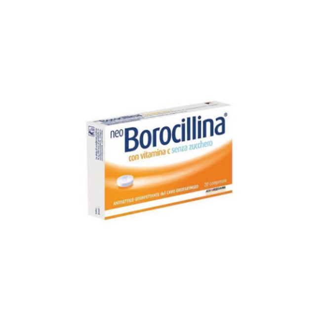 Alfasigma Neo Borocillina "1,2 Mg + 70 Mg Pastiglie Con Vitamina C Senza Zucchero"