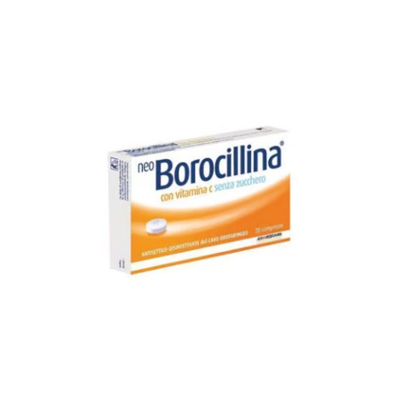 Alfasigma Neo Borocillina "1,2 Mg + 70 Mg Pastiglie Con Vitamina C Senza Zucchero"