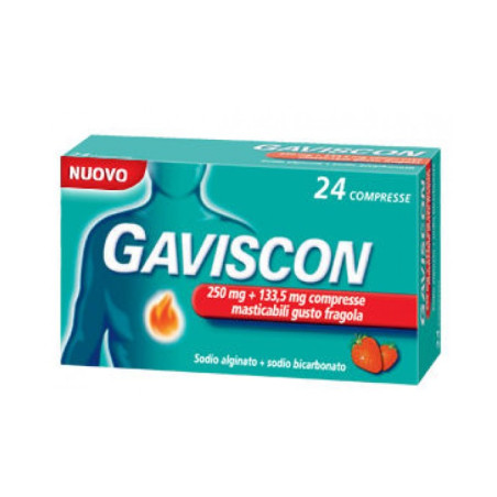 GAVISCON*24CPR FRAG250+133,5MG GAVISCON*24CPR FRAG250+133,5MG