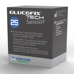 Strisce Misurazione Glicemia Glucofix Tech Sensor 25 Pezzi