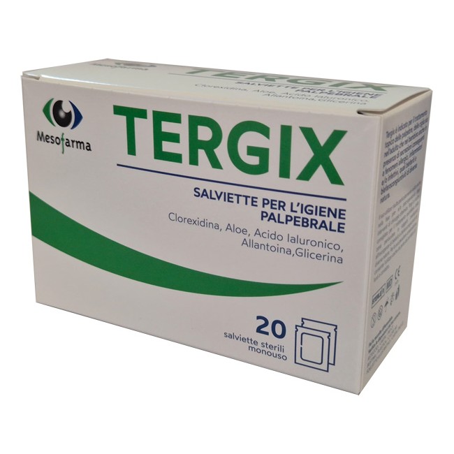 Salviettina Monouso Sterili Tergix Per Il Trattamento Della Zona Perioculare 20 Pezzi Salviettina Monouso Sterili Tergix Per Il Trattamento Della Zona Perioculare 20 Pezzi
