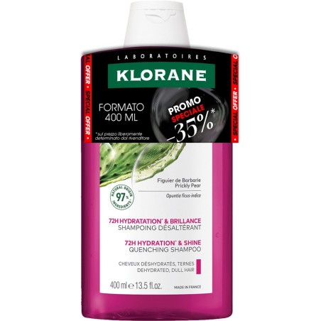 Flacone da 400 ml di Klorane Shampoo Fico d'India Idratante Flacone da 400 ml di Klorane Shampoo Fico d'India Idratante