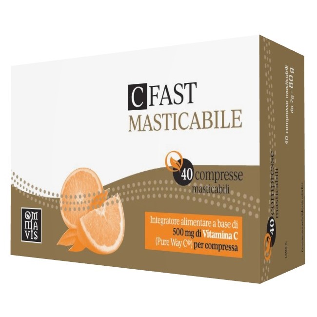 Fitopreparatori Italiani C Fast 40 Compresse Masticabili Fitopreparatori Italiani C Fast 40 Compresse Masticabili