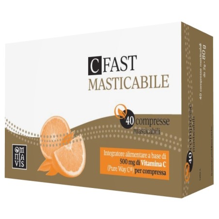 Fitopreparatori Italiani C Fast 40 Compresse Masticabili Fitopreparatori Italiani C Fast 40 Compresse Masticabili