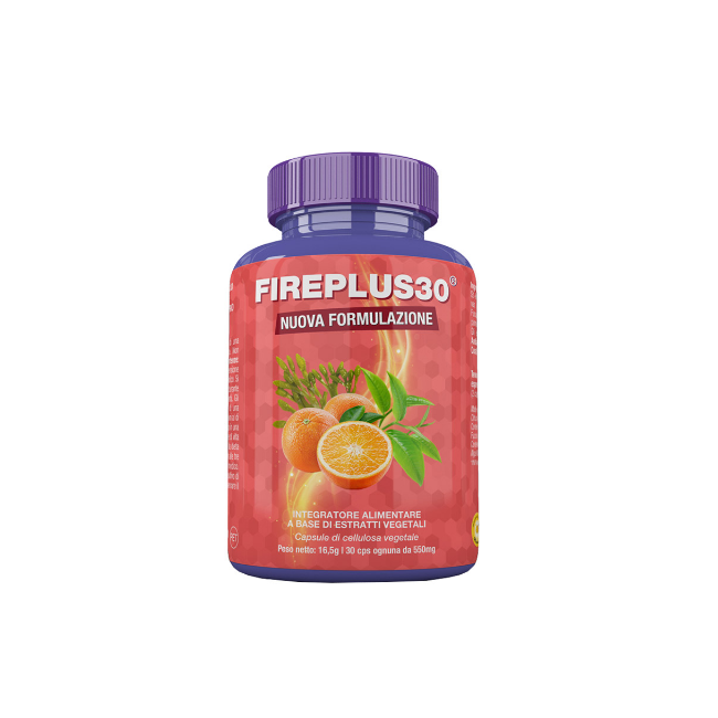 Confezione da 30 capsule di Biosalus Fireplus30, integratore per perdere peso.