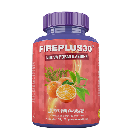 Confezione da 30 capsule di Biosalus Fireplus30, integratore per perdere peso.