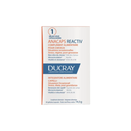 Ducray Anacaps Reactiv Integratore Per La Caduta Dei Capelli 30 Capsule