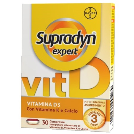 Confezione da 30 compresse di Supradyn Expert Vitamina D Integratore Per Ossa Muscoli e Sistema Immunitario. Confezione da 30 compresse di Supradyn Expert Vitamina D Integratore Per Ossa Muscoli e Sistema Immunitario.