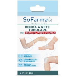 Benda A Rete Tubolare Sofarmapiu' Per Braccio Piede E Gamba 3 Metri Tesi