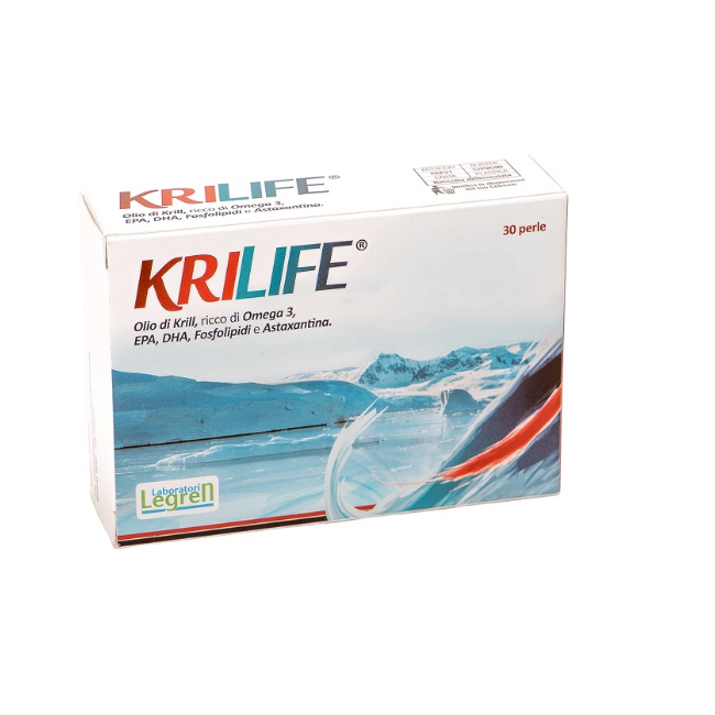 Confezione da 30 perle di Krilife, integratore per ridurre il colesterolo. Confezione da 30 perle di Krilife, integratore per ridurre il colesterolo.