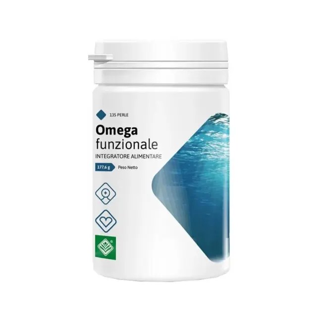 Confezione da 135 perle di Gheos Omega Funzionale Integratore Di Olio Di Pesce Con EPA e DHA. Confezione da 135 perle di Gheos Omega Funzionale Integratore Di Olio Di Pesce Con EPA e DHA.