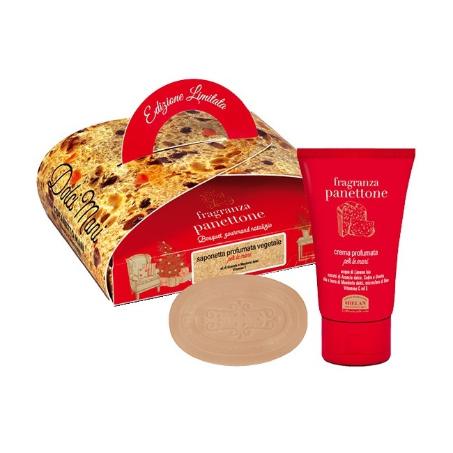 Panettone Cofanetto Dolci Mani Crema Mani 50 Ml + Saponetta 75 G