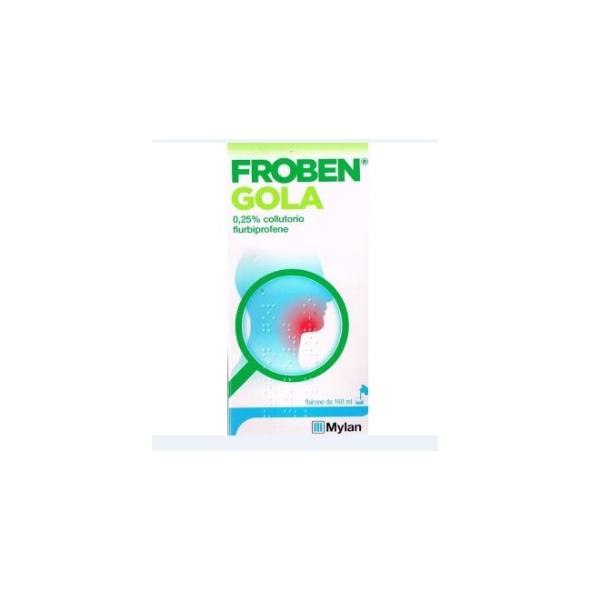 Froben Gola 0,25% Colluttorio Flurbiprofene 160ml Froben Gola 0,25% Colluttorio Flurbiprofene 160ml