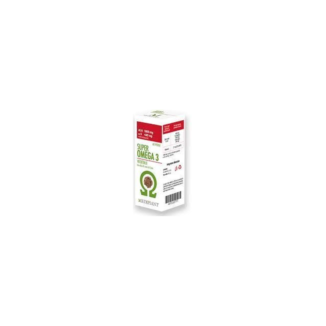 Flacone da 60 perle di Mediplant Super Omega 3 Vegetale, integratore per il controllo del colesterolo. Flacone da 60 perle di Mediplant Super Omega 3 Vegetale, integratore per il controllo del colesterolo.