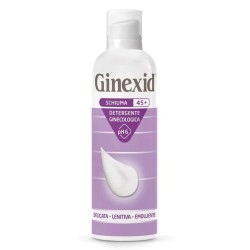 Flacone da 150 ml di Ginexid 45+ Schiuma Detergente Intima Per La Donna In Menopausa.