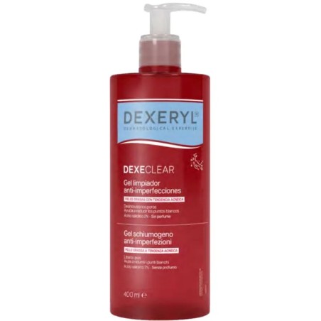 Flacone da 400 ml di Dexeryl Dexeclear Gel Schiumogeno Anti Imperfezioni Flacone da 400 ml di Dexeryl Dexeclear Gel Schiumogeno Anti Imperfezioni