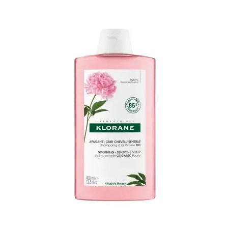 Flacone da 400 ml di Klorane Shampoo Peonia Bio Lenitivo