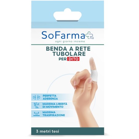 Benda A Rete Tubolare Sofarmapiu' Per Dita 3 Metri Tesi Benda A Rete Tubolare Sofarmapiu' Per Dita 3 Metri Tesi