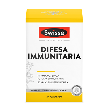 Confezione da 60 compresse di Swisse Difesa Immunitaria, integratore per rafforzare il sistema immunitario. Confezione da 60 compresse di Swisse Difesa Immunitaria, integratore per rafforzare il sistema immunitario.