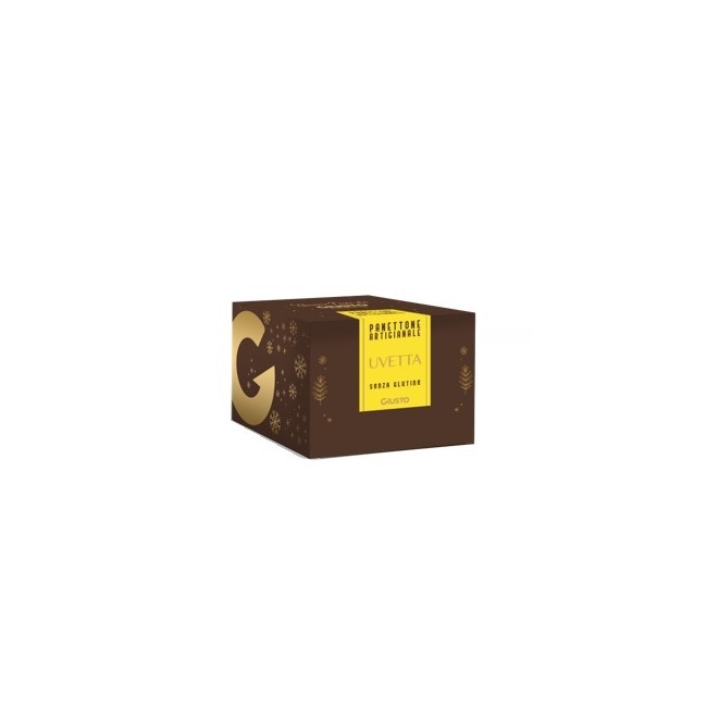 Giusto Senza Glutine Panettone Artigianale Con Uvetta 600 G