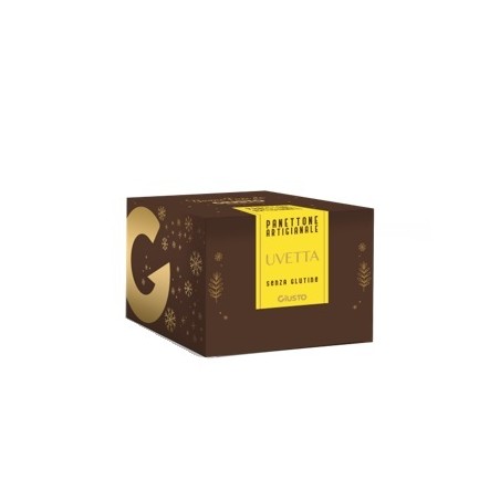 Giusto Senza Glutine Panettone Artigianale Con Uvetta 600 G