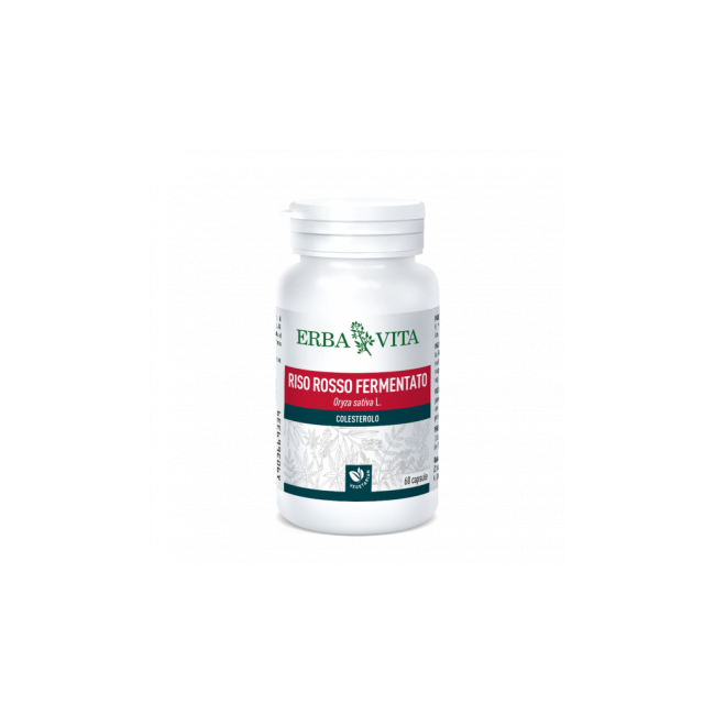 Erba Vita Riso Rosso Fermentato Integratore Ipolipemizzante 60 Capsule Erba Vita Riso Rosso Fermentato Integratore Ipolipemizzante 60 Capsule