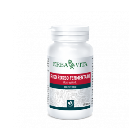 Erba Vita Riso Rosso Fermentato Integratore Ipolipemizzante 60 Capsule Erba Vita Riso Rosso Fermentato Integratore Ipolipemizzante 60 Capsule