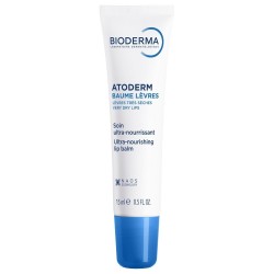 Tubetto da 15 ml di Bioderma Atoderm Baume Levres Balsamo Labbra
