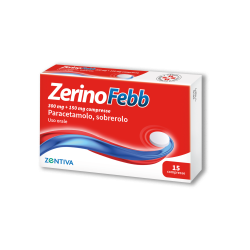 Confezione da 15 compresse di Zerinofebb Farmaco Per Influenza E Mucolitico Per Catarro.