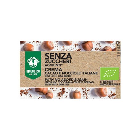 Crema Spalmabile Cacao/nocciole Senza Zuccheri Aggiunti 200 G