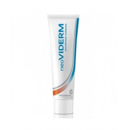 Confezione da 30 ml di NeoViderm Emulsione Trattamento Idratante Lenitivo Per Eritemi Scottature Irritazioni. Confezione da 30 ml di NeoViderm Emulsione Trattamento Idratante Lenitivo Per Eritemi Scottature Irritazioni.